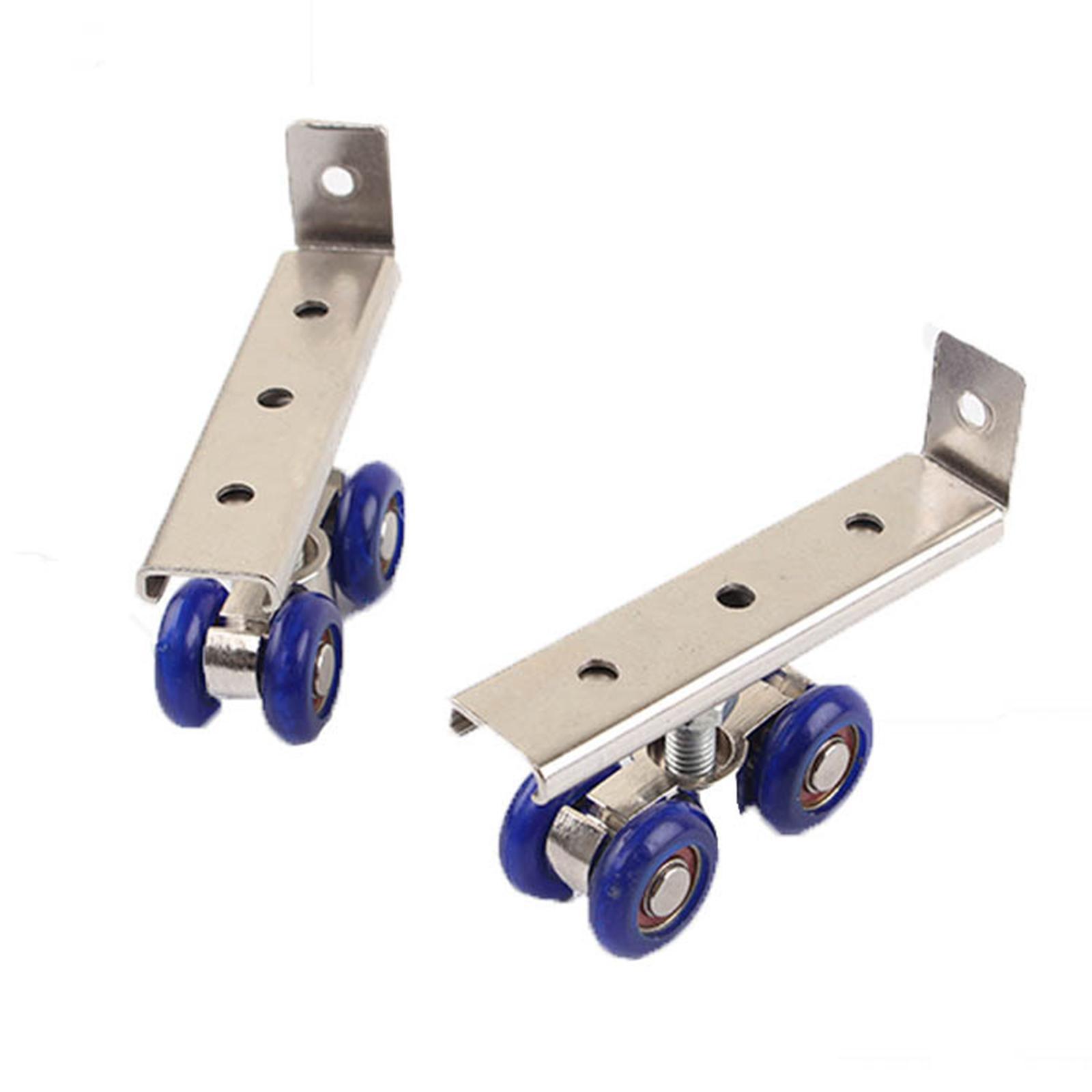 2 Pieces Sliding Door Roller Wood Hanging Wheel Easy Installation Roller Trolley Alloy Door Hardware Kitchen Door Pulley Sliding Doors Wheel