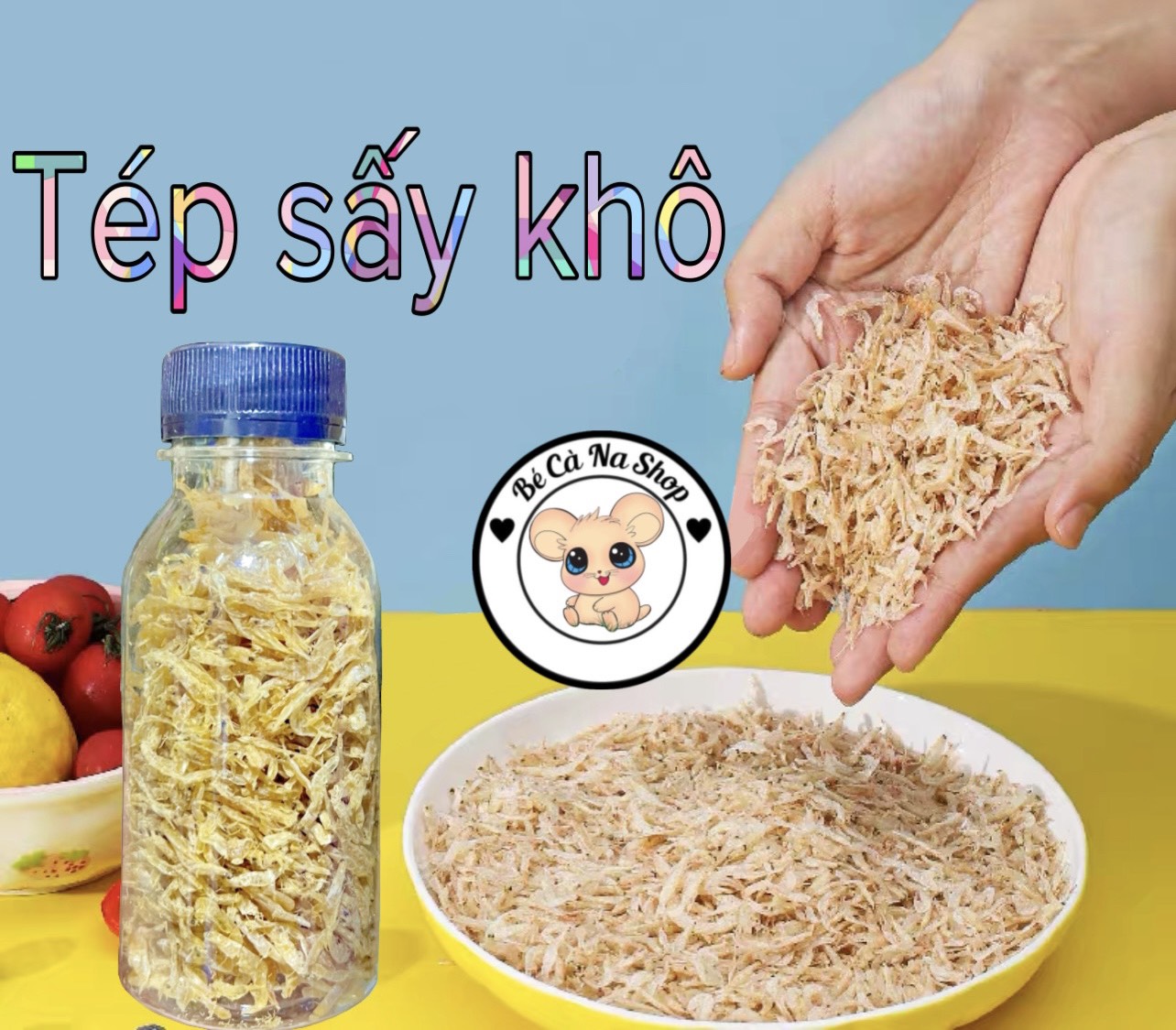 Tép sấy khô hamster .Thức ăn cho hamster , thỏ , bọ ,sóc ...
