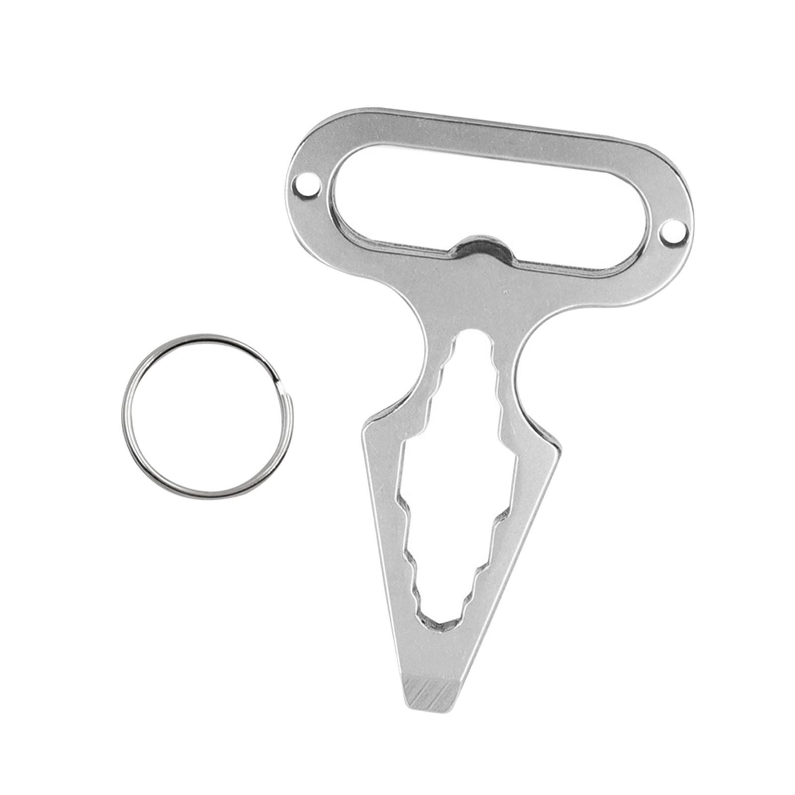 Mini Wrench Keychain Bottle Opener Screwdriver Outdoor Multifunctional Tools