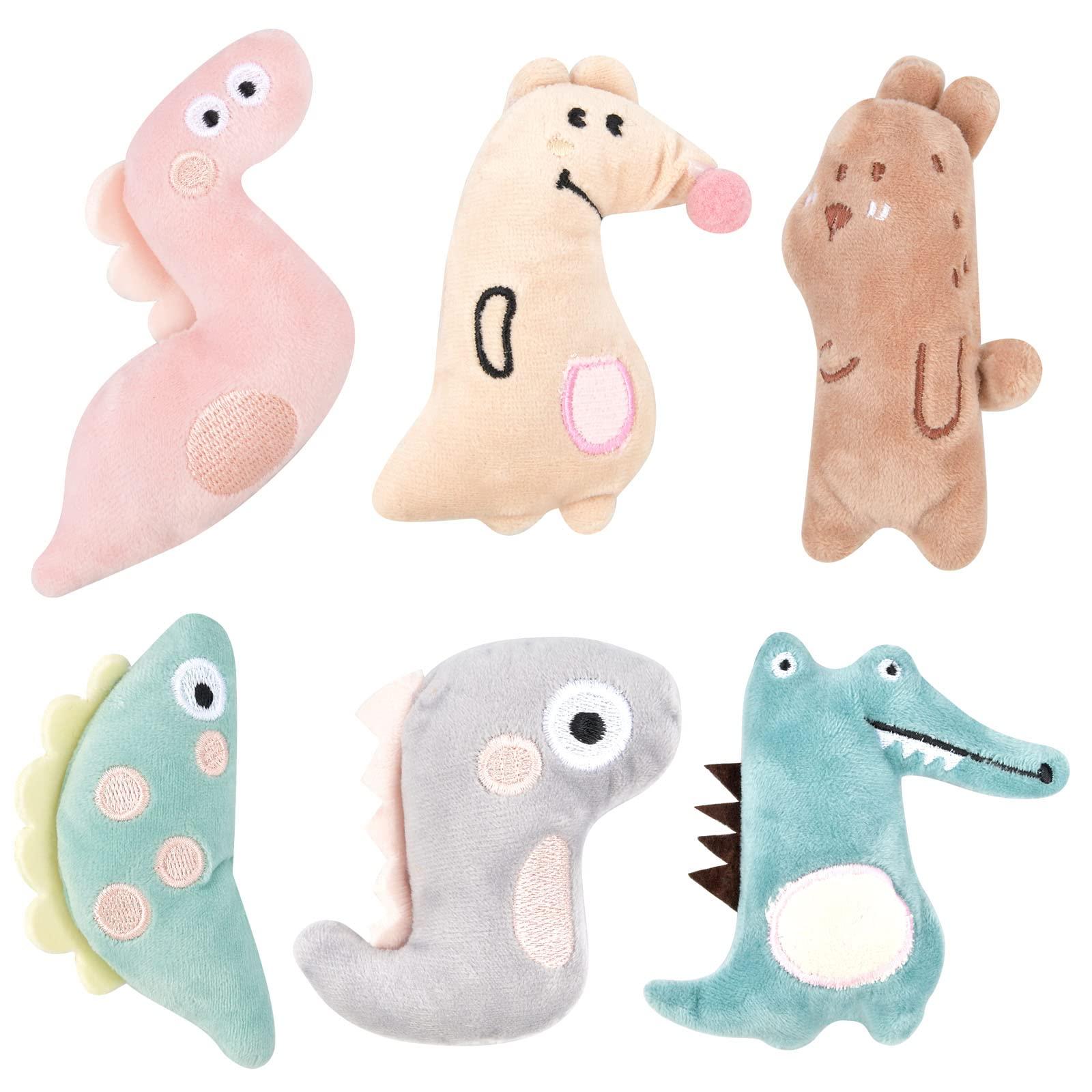 Đồ chơi đồ chơi 6pcs, đồ chơi catnip, đồ chơi nhai cho mèo, đồ chơi mèo tương tác, đồ chơi đệm cỏ mèo, đồ chơi để làm sạch răng cho mèo chaton