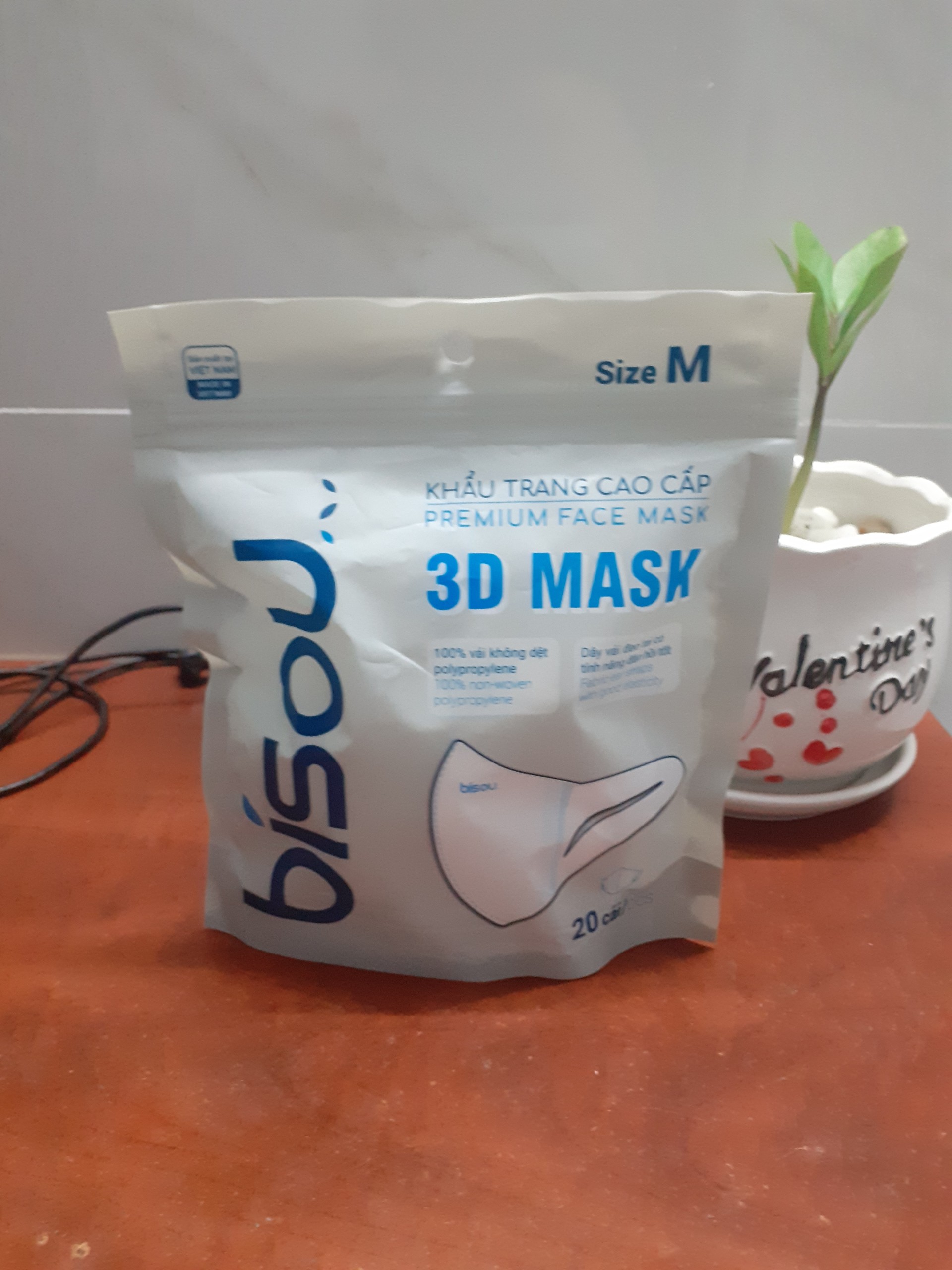 1 túi 20 cái Khẩu trang cao cấp 3D mask.