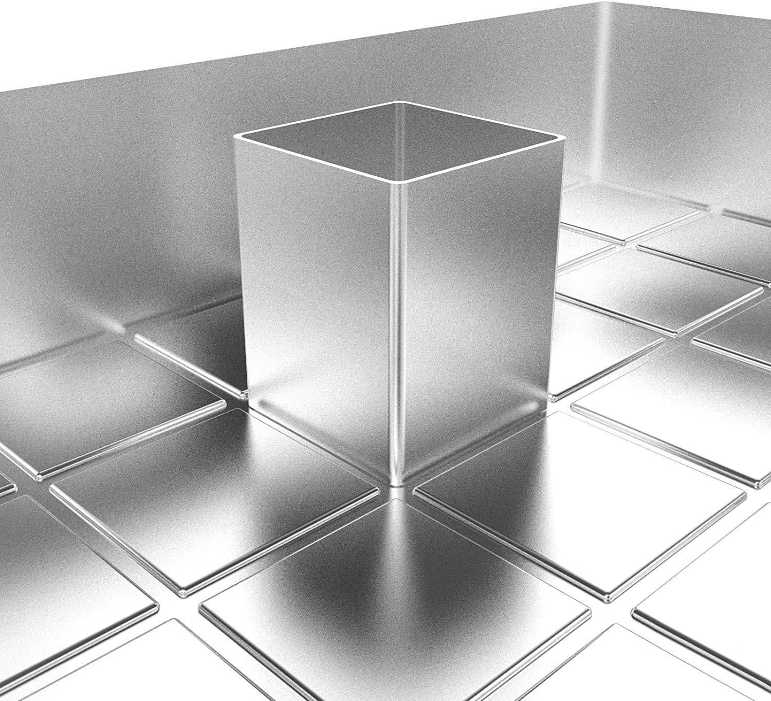 Khay nướng hình chữ nhật / Khuôn bánh và 12 khối hình vuông có thể tháo rời để làm bánh với bất kỳ số và chữ nào / Kết hợp miễn phí / DIY