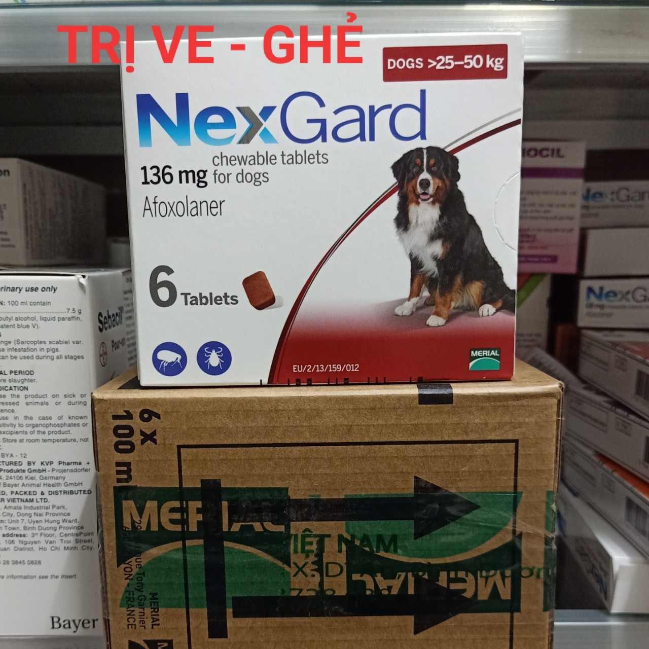 Một Hộp  NEXGARD Diệt Ve Chó 25-50Kg