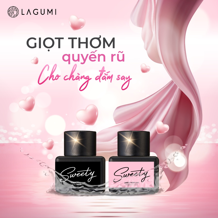 Set 2 Sample nước hoa phụ khoa Lagumi ngày và đêm khóa ẩm, lưu hương