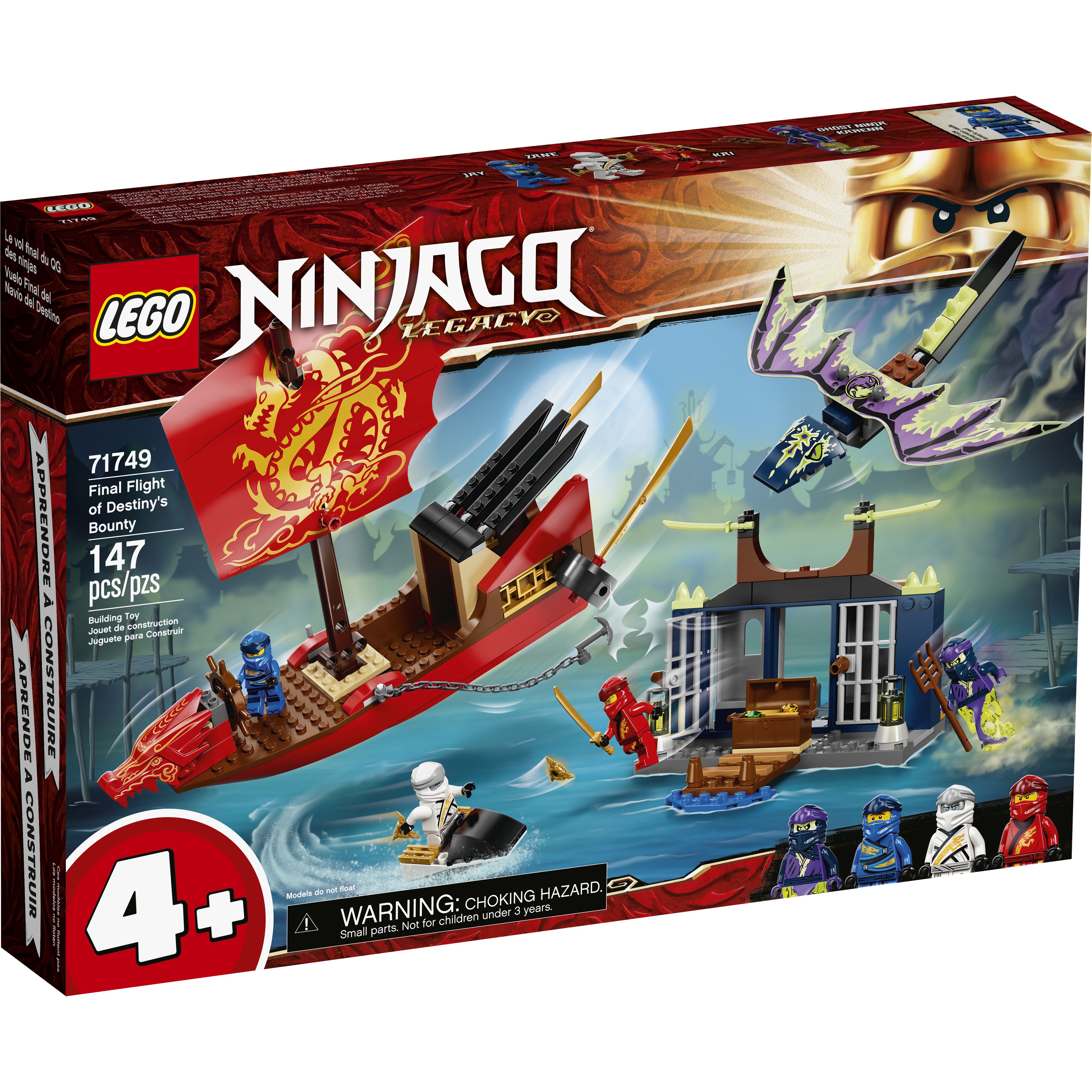 LEGO Ninjago 71749 Tàu chiến hạm bay Bounty (147 chi tiết)