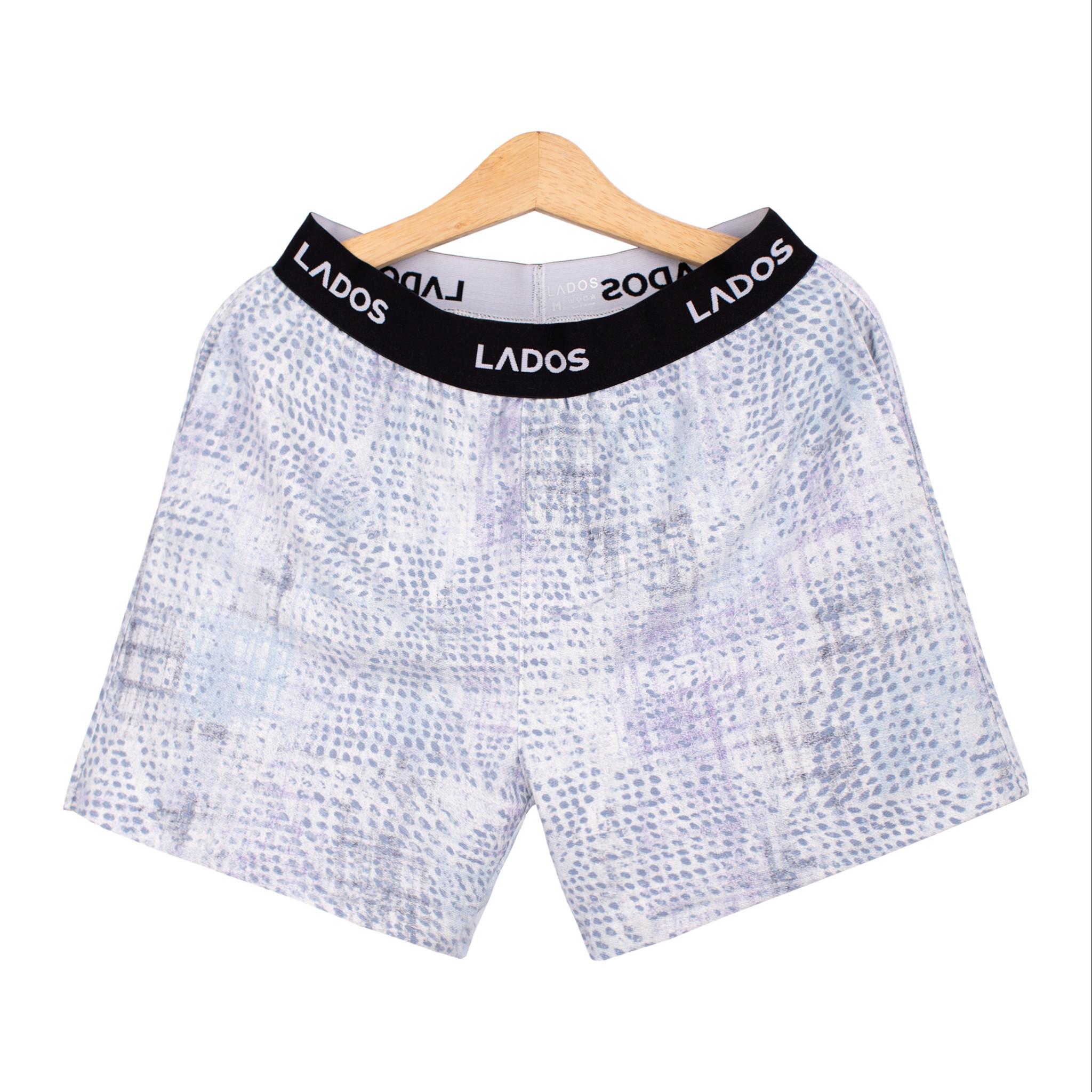 Quần short đùi thun nam họa tiết lưng chun cao cấp LADOS - 4096 có túi, chất cotton dày dặn, thấm hút tốt