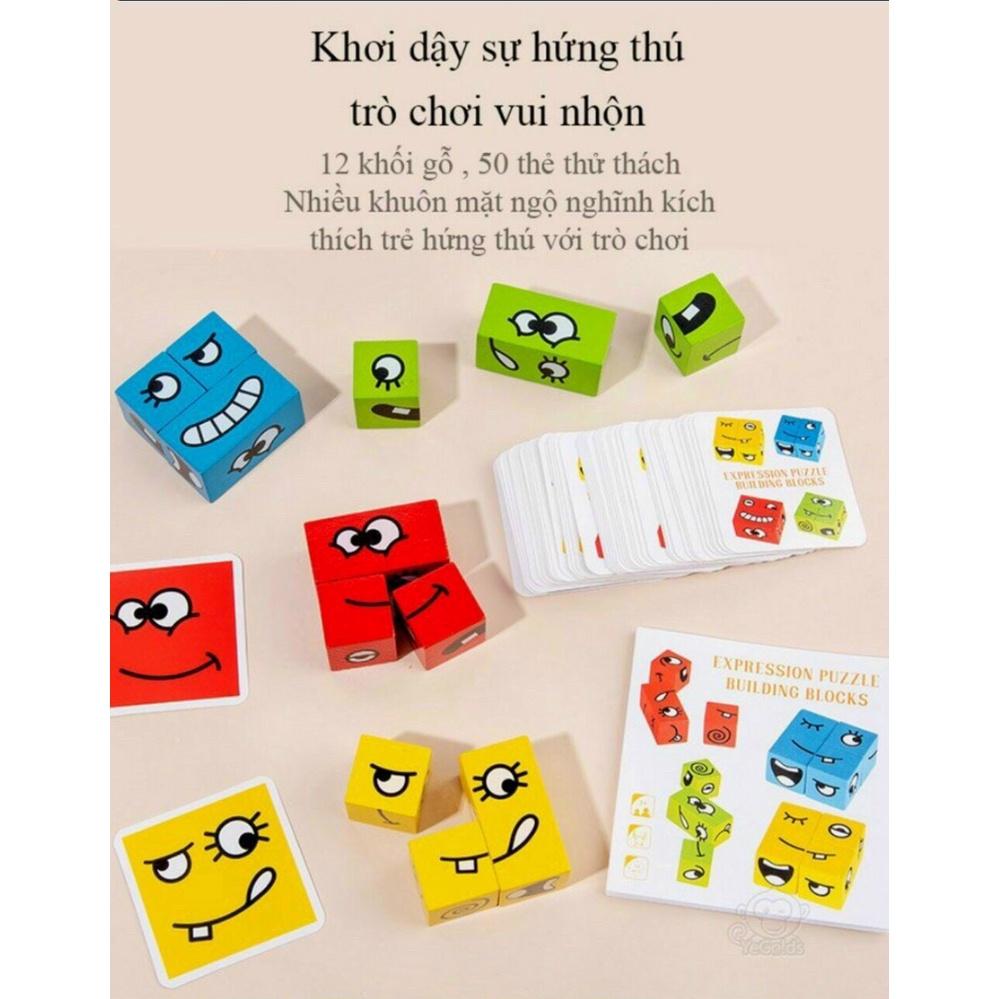 ĐỒ CHƠI RUBIK XẾP HÌNH THÔNG MINH - RUBIK THAY ĐỔI CẢM XÚC PHÁT TRIỂN TRÍ TUỆ CHO BÉ