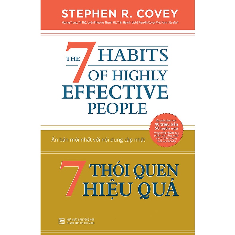 Sách 7 Thói Quen Hiệu Quả The 7 Habits Of Highly Effective People- Tặng sổ tay