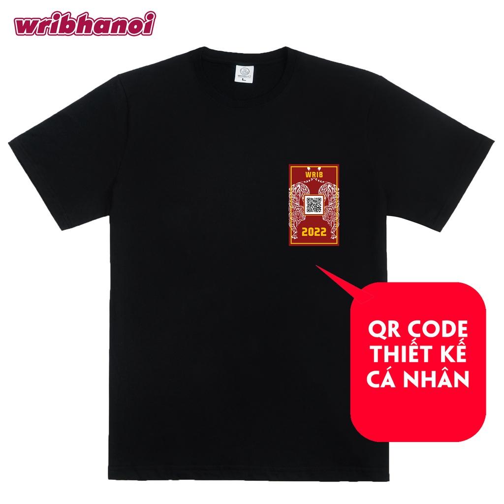 Áo thun wrib lì xì tết 100% cotton kèm mã QR