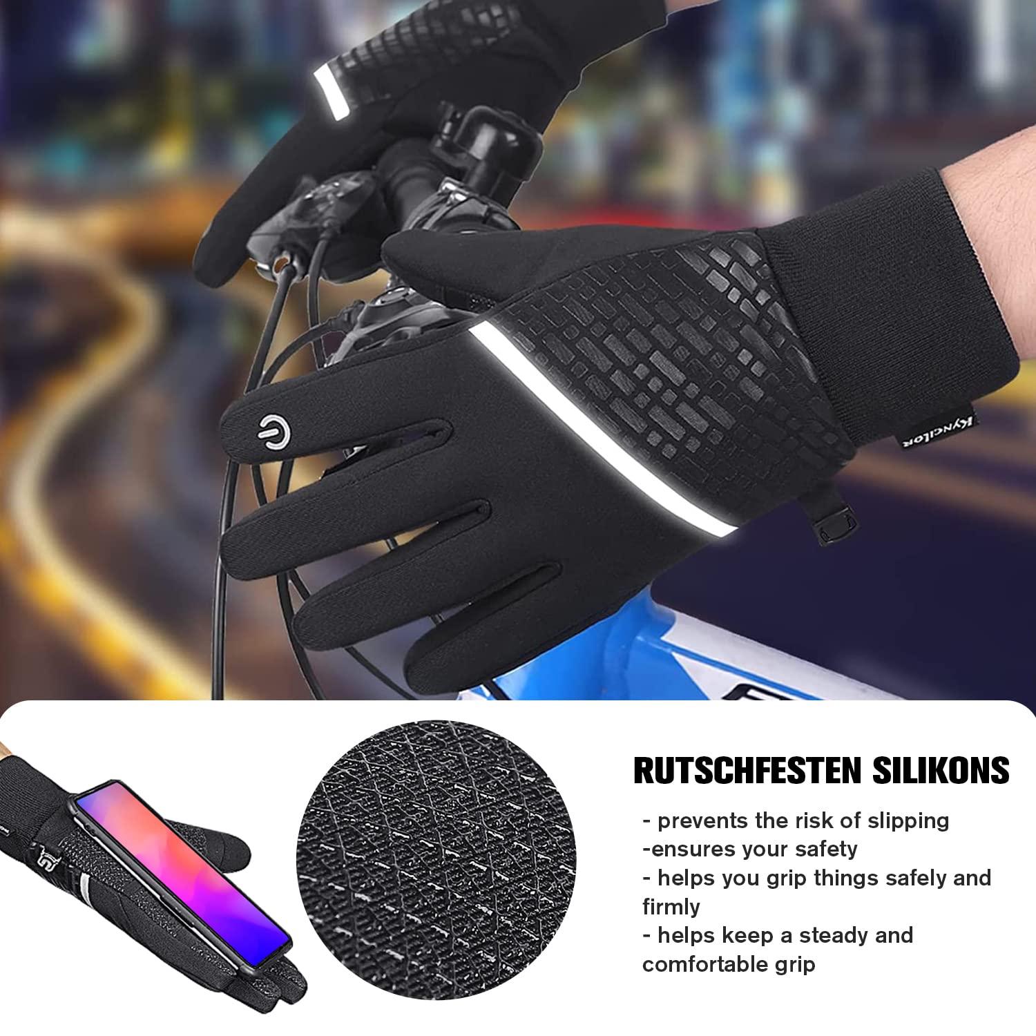 Găng tay mùa đông nam nữ, màn hình cảm ứng không thấm nước Windproof Waterproof găng tay xe đạp găng tay trượt băng găng tay thể thao găng tay chạy găng tay cắm trại