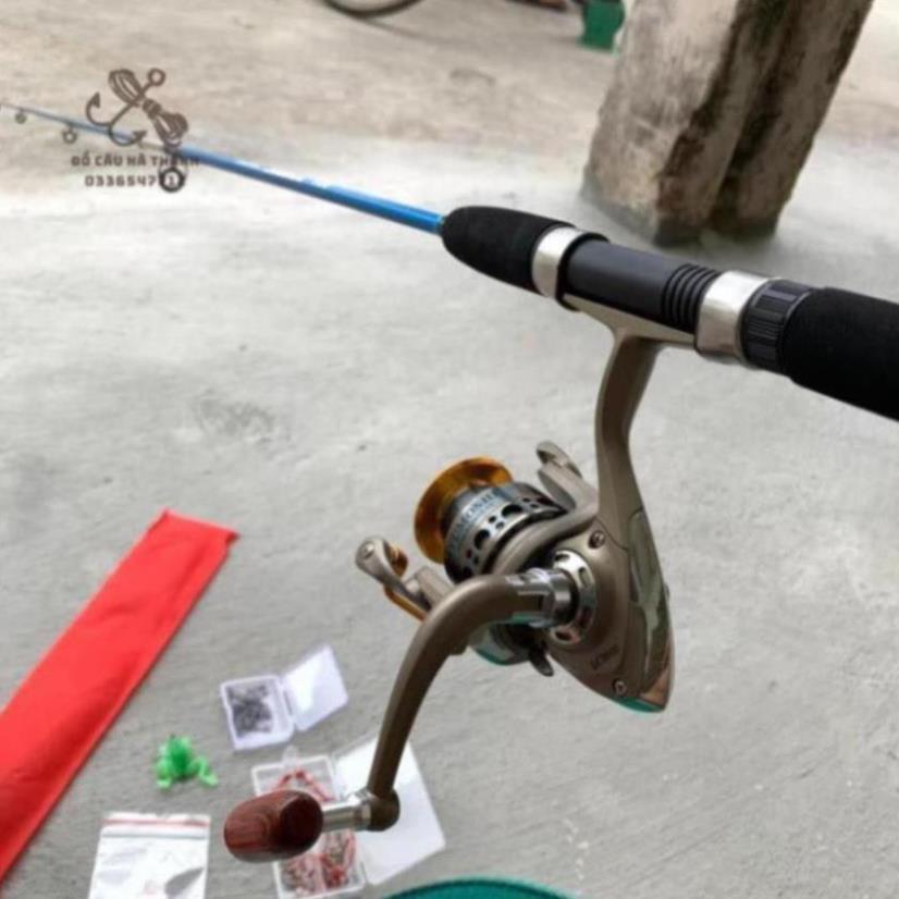 Bộ cần câu shimano 2 khúc 2m7 ,máy yumoshi lc 7000 kèm trọn bộ phụ kiện