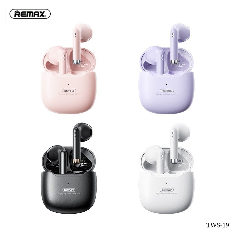 Tai Nghe REMAX TWS-19 Kết Nối Bluetooth Không Dây Chất Lượng Cao - Hàng Chính Hãng