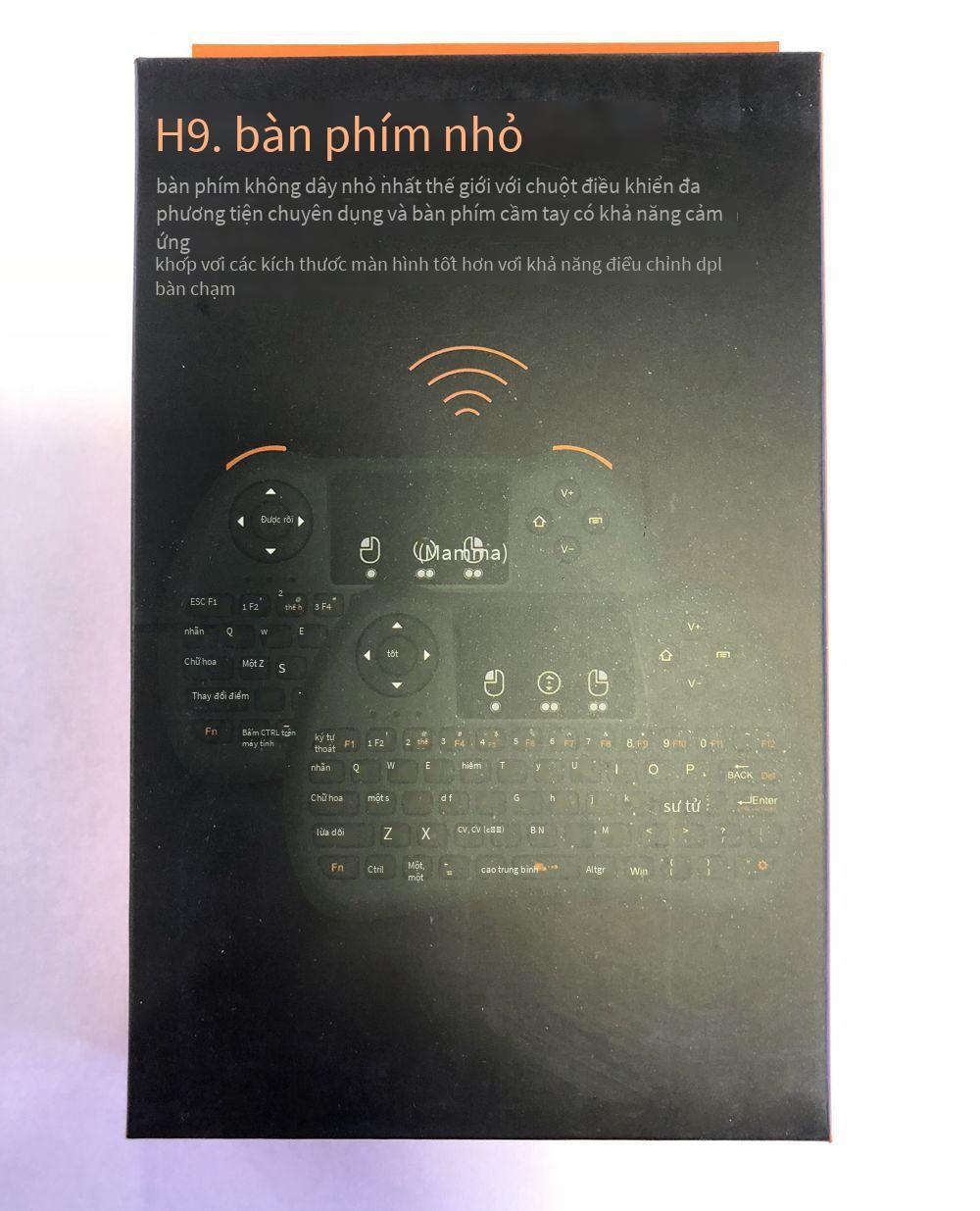 Giá thấp nhất Bàn phím có đèn nền H9 bàn phím không dây mini Chuột bay chuột bay điều khiển từ xa USB2.4GHz