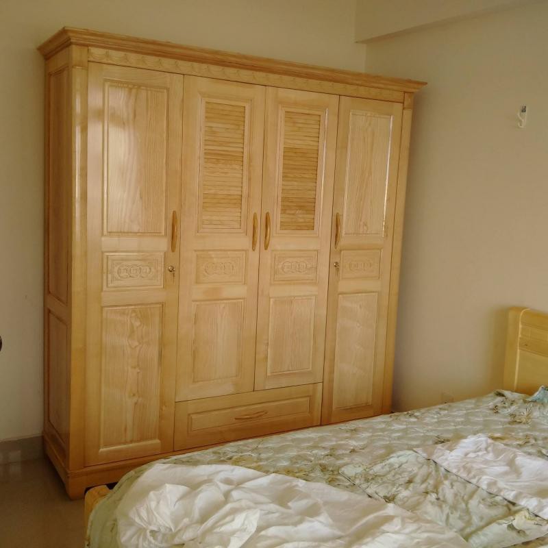 Tủ quần áo gỗ Sồi 4 cánh 1M 6