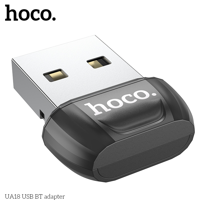 USB Bluetooth 5.0 thiết bị tạo bluetooth cho máy tính laptop Hoco UA18 _ Hàng chính hãng