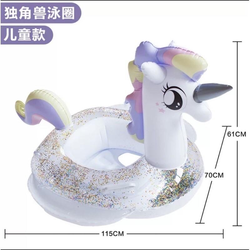 Phao Unicorn tím đi biển cho bé- AIGUGU.BÉBÉ