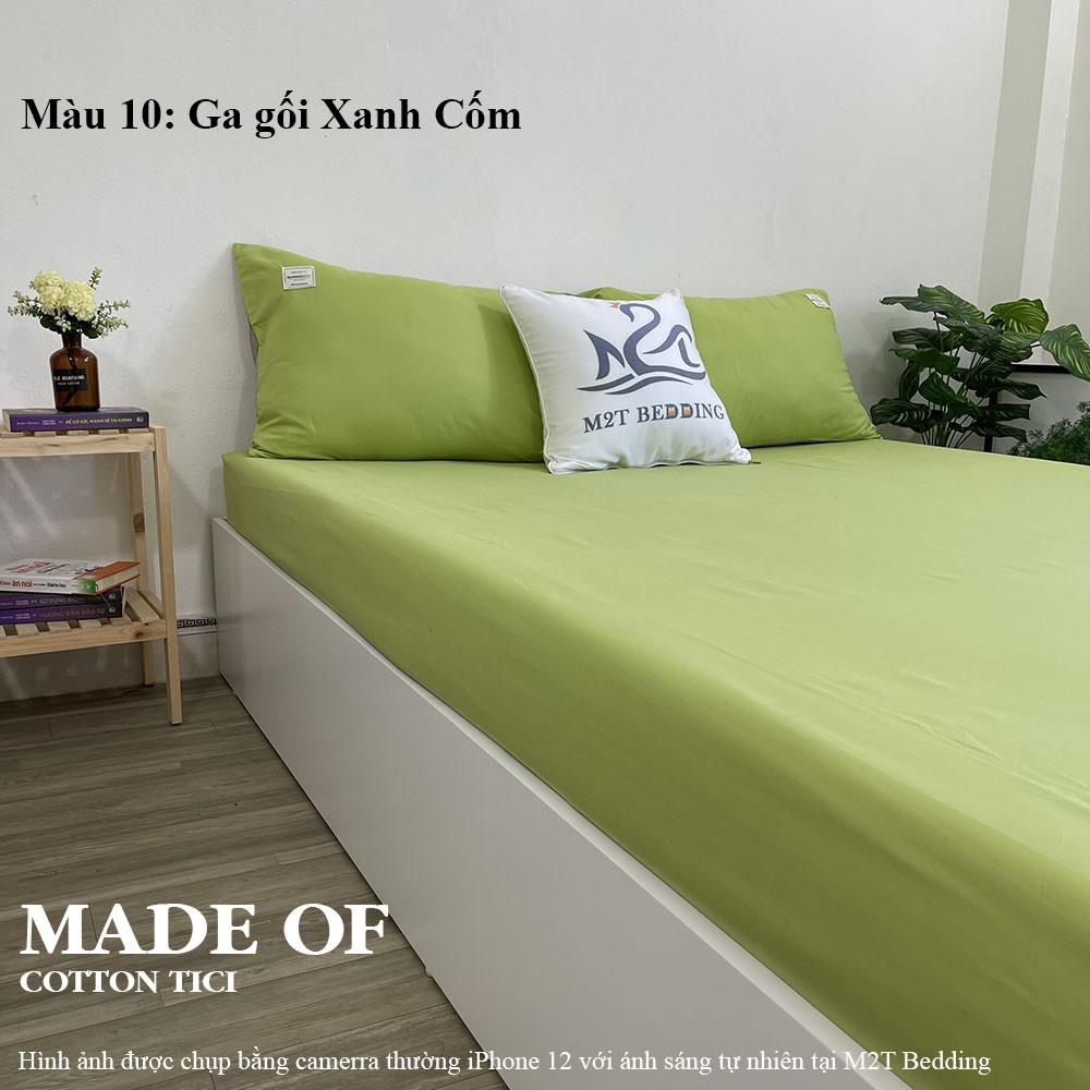 Bộ ga giường và vỏ gối Cotton Tici M2T Bedding ga gối Cotton Hàn Quốc đủ size drap nệm