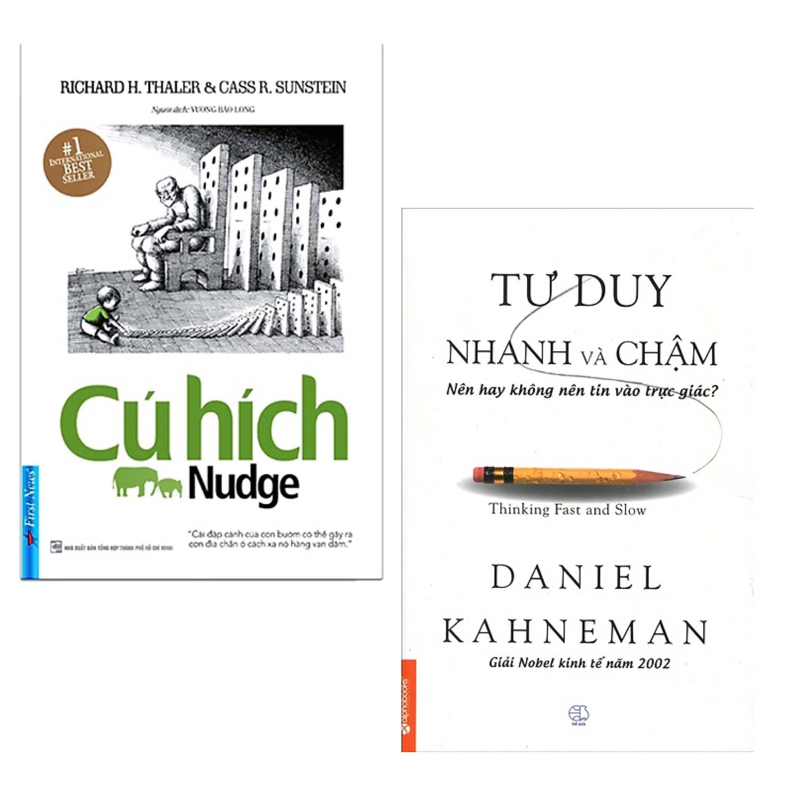 Combo Sách Làm Kinh Tế Thông Minh Nhạy Bén Nhất: Cú Hích + Tư Duy Nhanh Và Chậm