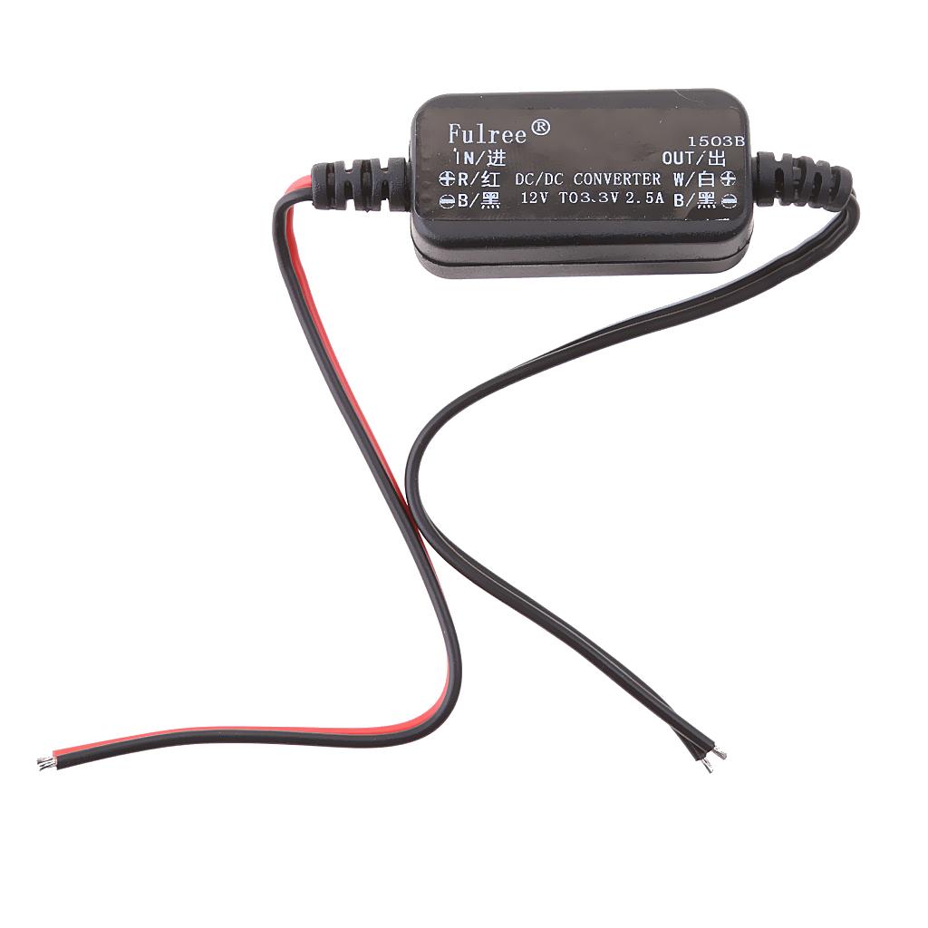 4xDC-DC Step-down Power Module 12V to 3.3V 2.5A Car Power Adapter