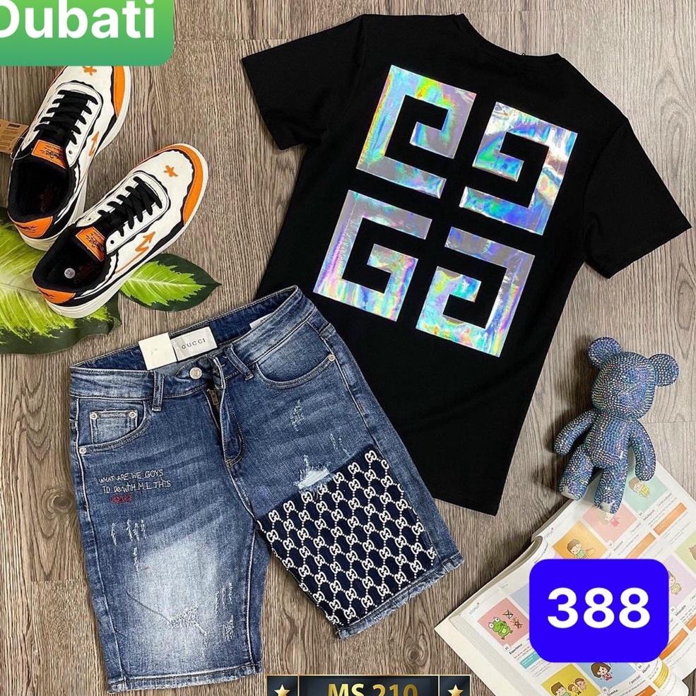 QUẦN SỌT SHORT LỬNG JEAN NAM CHẤT BÒ IN HỌA TIẾT NHẬT BẢN CAO CẤP DB-388 - DUBATI FASHION