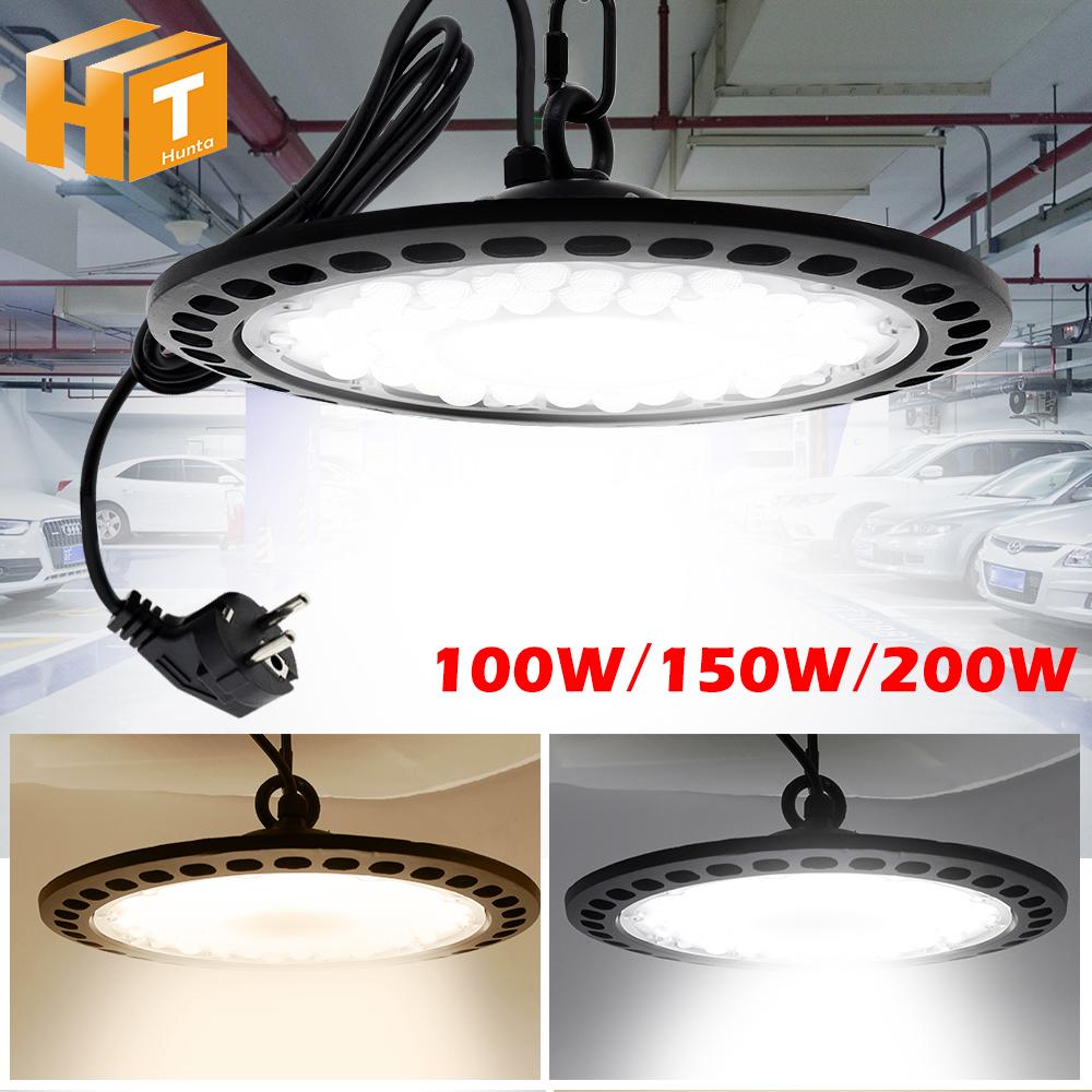 AC220V Siêu sáng UFO LED Đèn High Bay Chống thấm nước Chiếu sáng công nghiệp thương mại Thị trường Nhà kho Đèn nhà để xe