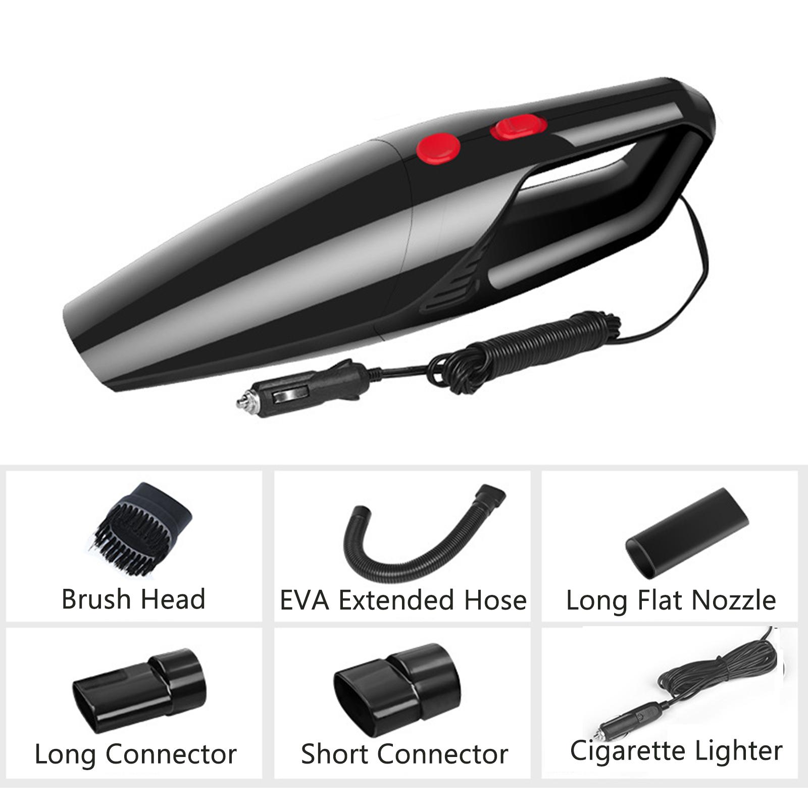 Handheld Car Vacuum Cordless Cleaner Powerful Cyclone Suction USB Rechargeable Portable Auto Mini Car Vacuum Pet Hair