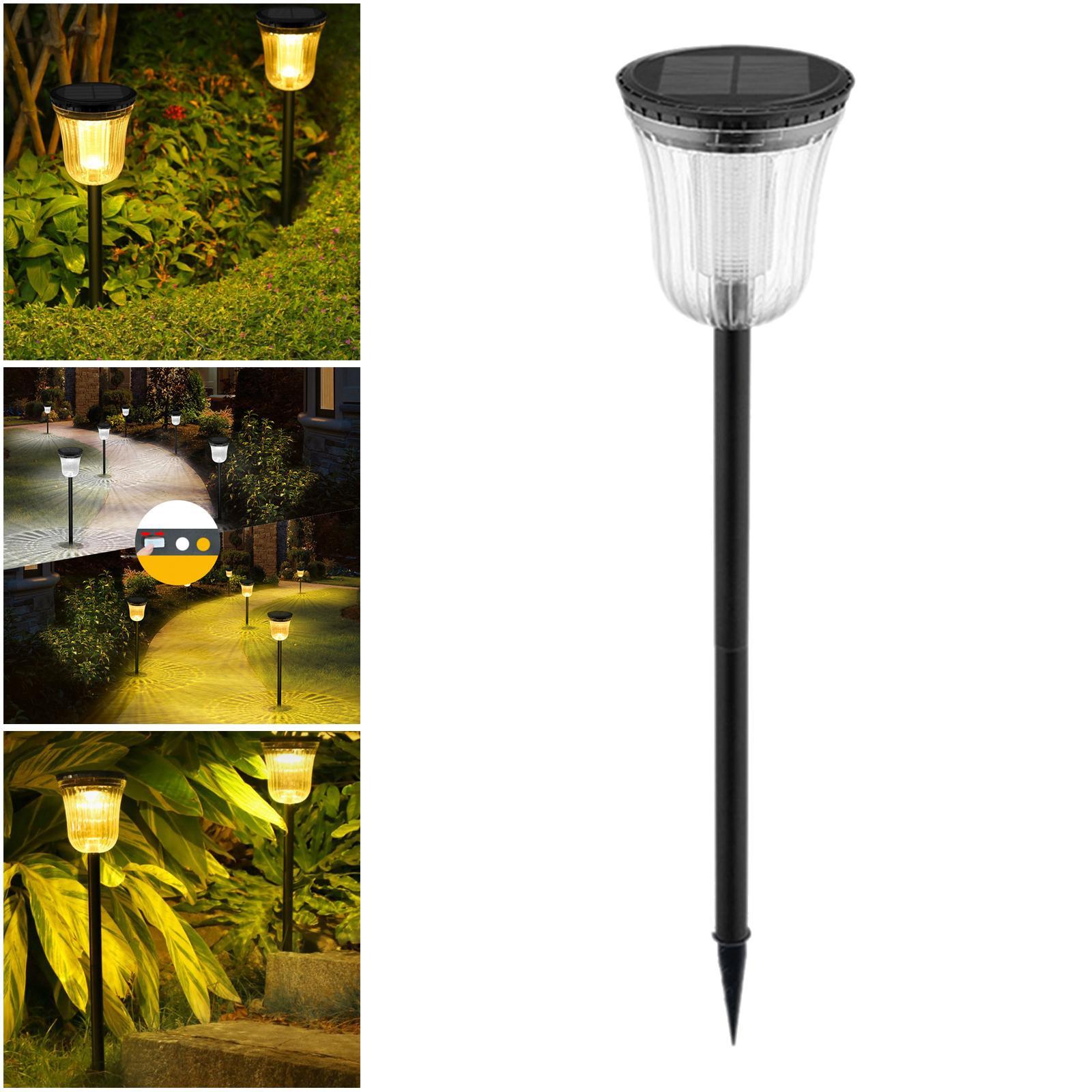 1pc Solar Landscaping Spotlight Waterproof Wall Lights Yard Path Patio