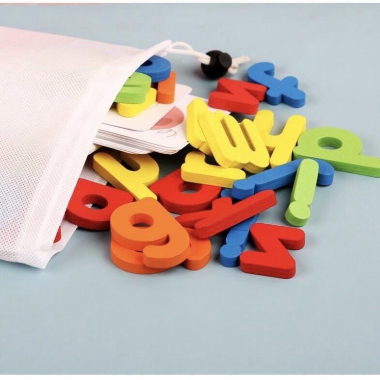 Bộ Thẻ Học Thông Minh Ghép Chữ Cái Tiếng Anh, 52 thẻ ghép chữ - Spelling Game Xanh Lá