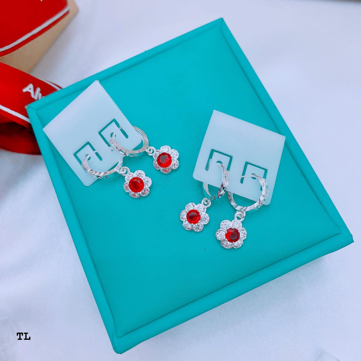 Bông tai bạc cho bé gái MS65