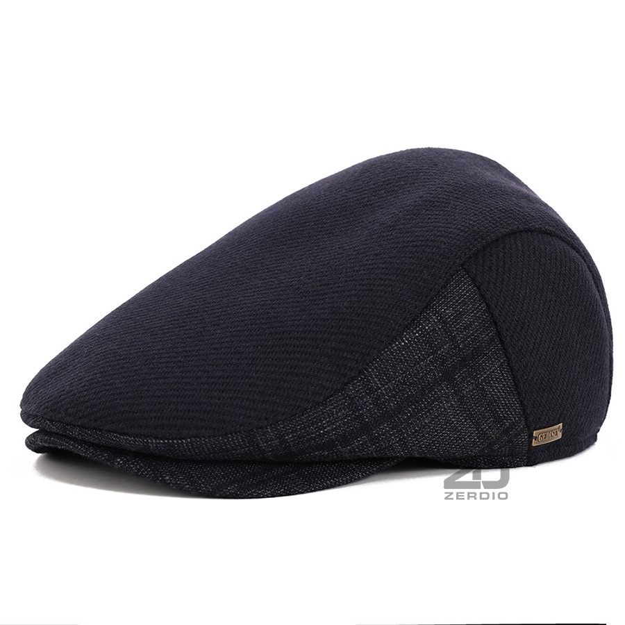 Mũ Nồi Nam Lông Cừu Có Che Tai, Nón Beret Nam Cao Cấp MN036