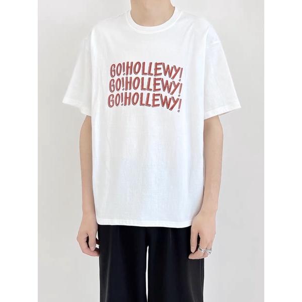 Áo thun unisex áo tay lỡ nam nữ in hình xanh đỏ