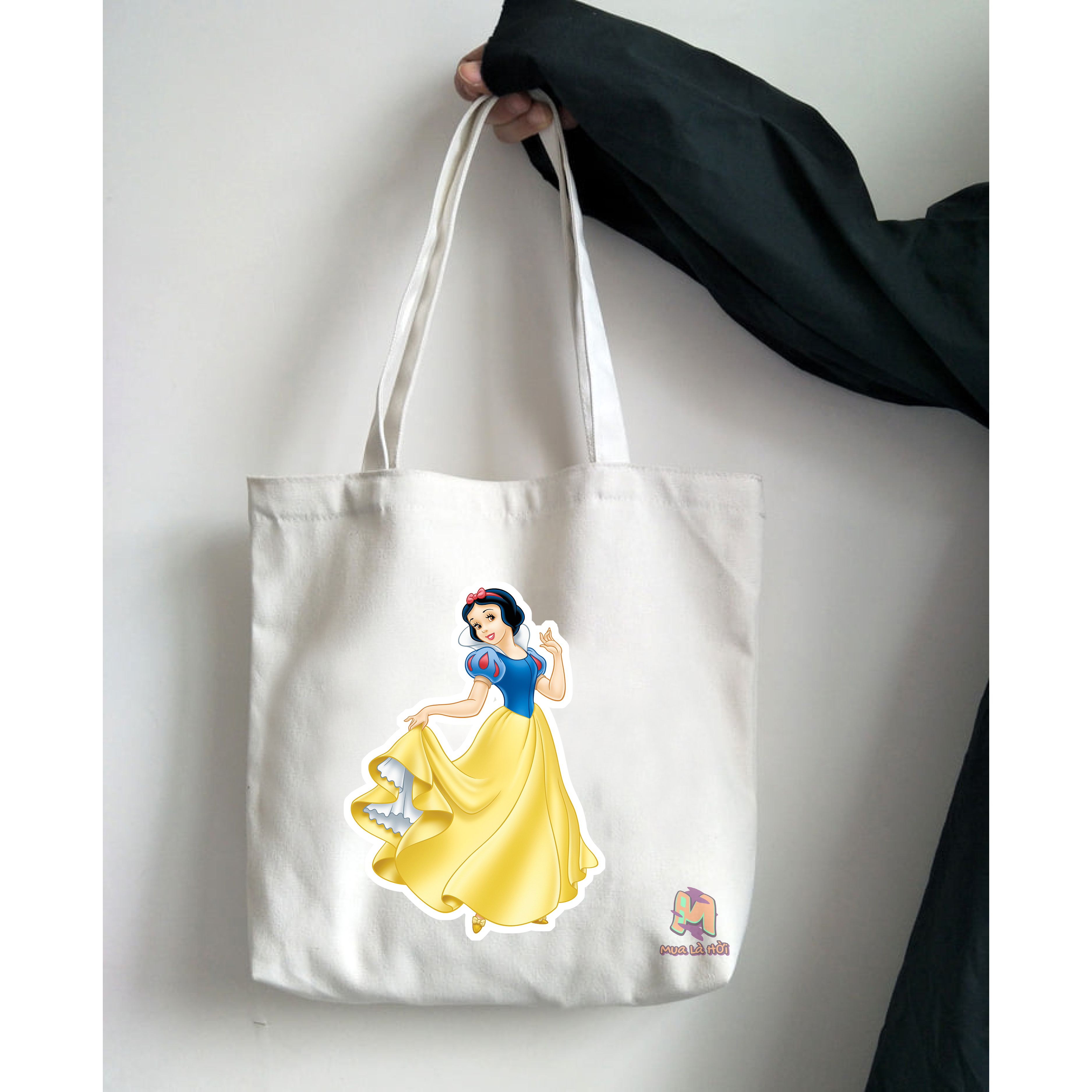 Túi Tote in hình chủ đề Snow White and The Seven Dwarfs (Bạch Tuyết và bảy chú lùn)