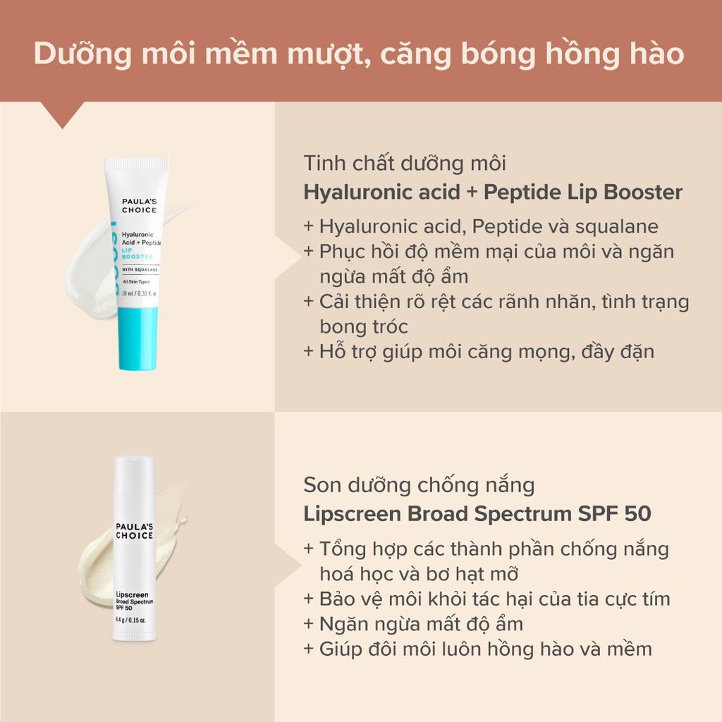 Son dưỡng môi chống nắng không màu và cải thiện bong tróc Paula's Choice LipScreen Broad Spectrum SPF 50 (Mã 2560)