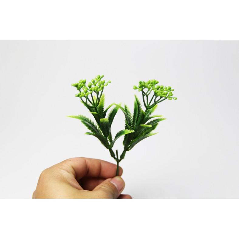 Mô hình cành hoa, lá và cây xanh bằng nhựa như thật trang trí tiểu cảnh, bonsai, DIY
