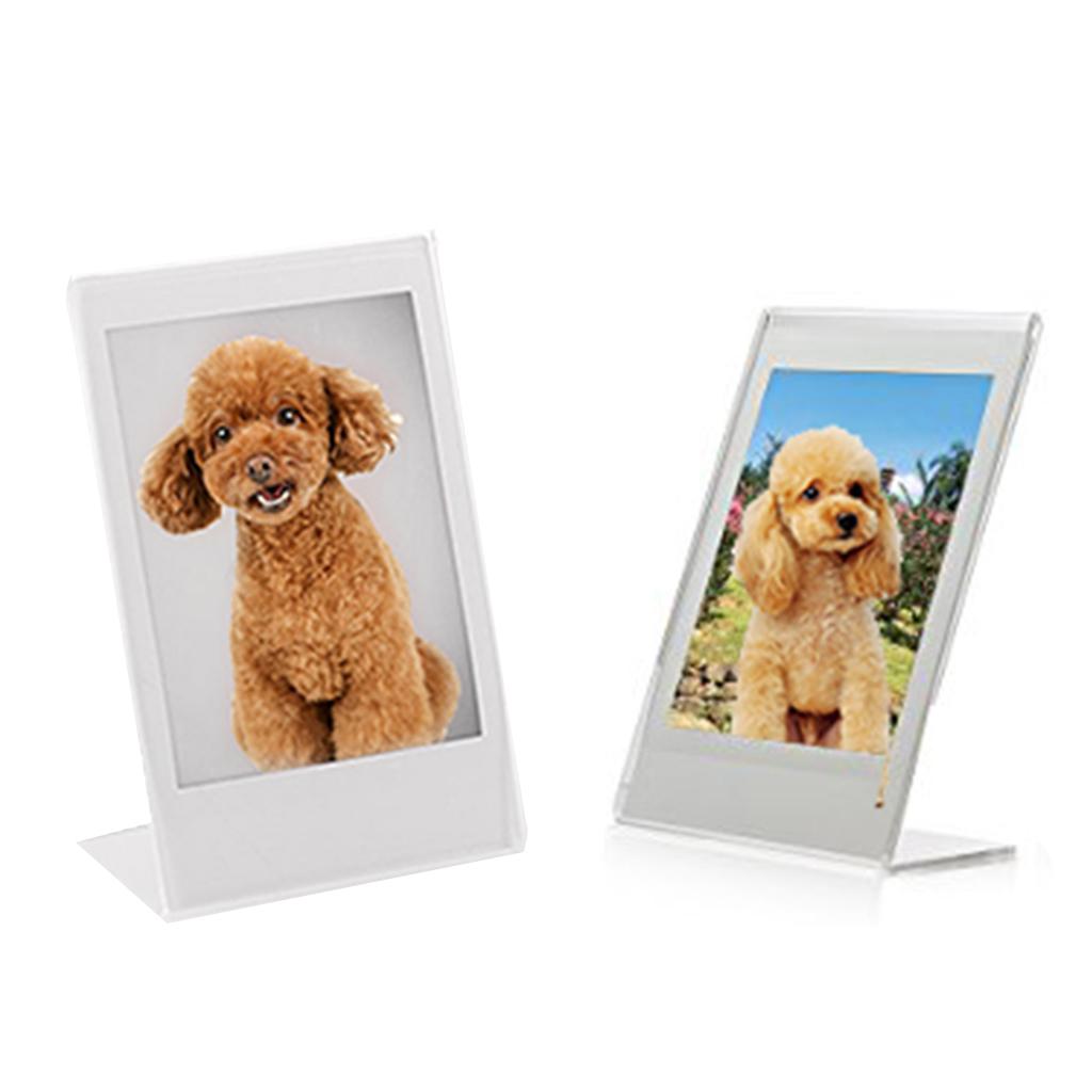 4x Acrylic Photo Frame for Fujifilm Mini Instax 9 8 90 Paper Film 3 "Photo