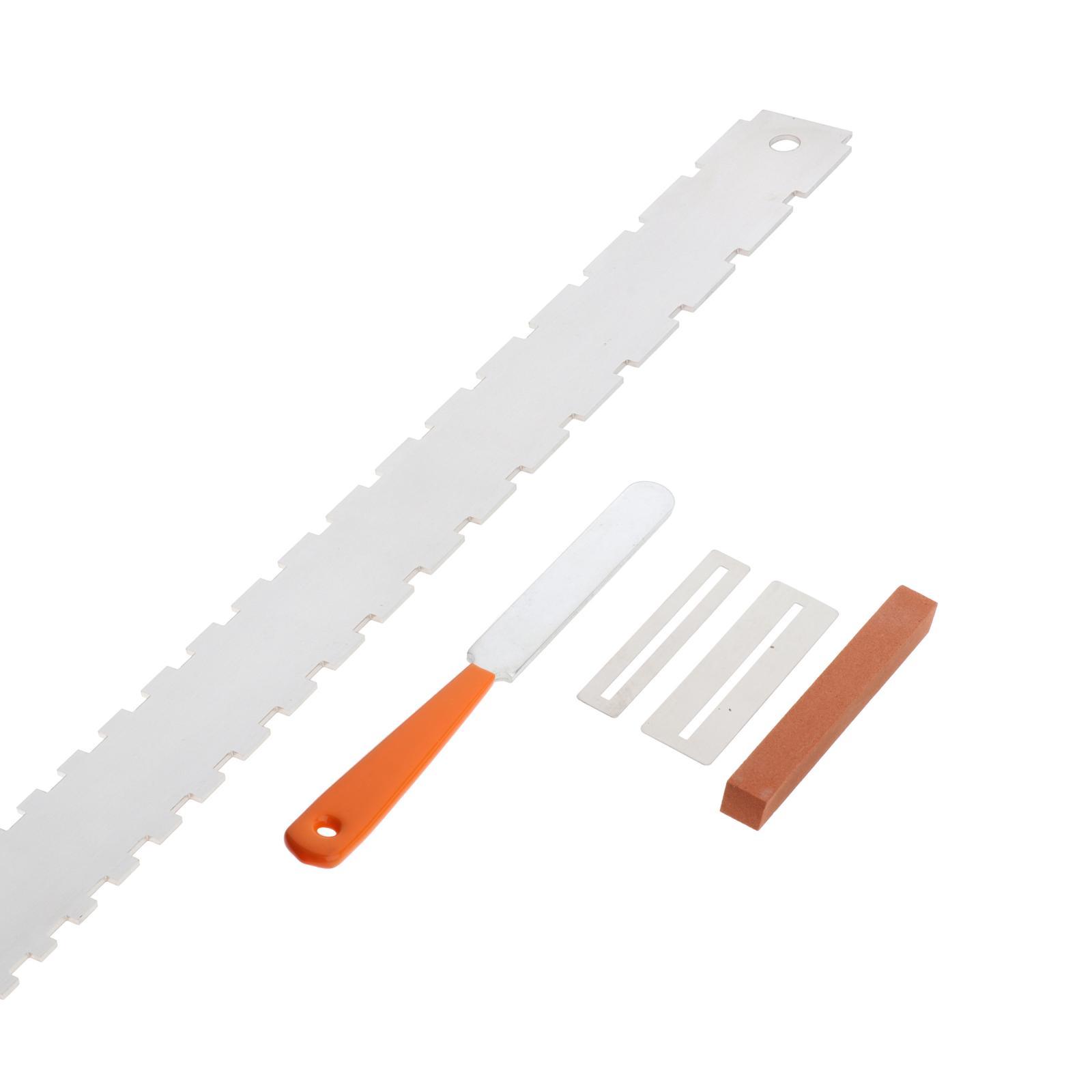 Guitar Neck Notched Straight Edge Luthiers Tool, Guitar Fret File, Fret Rocker, Fingerboard Guards Protectors, Grinding Stones for Electric Guitars