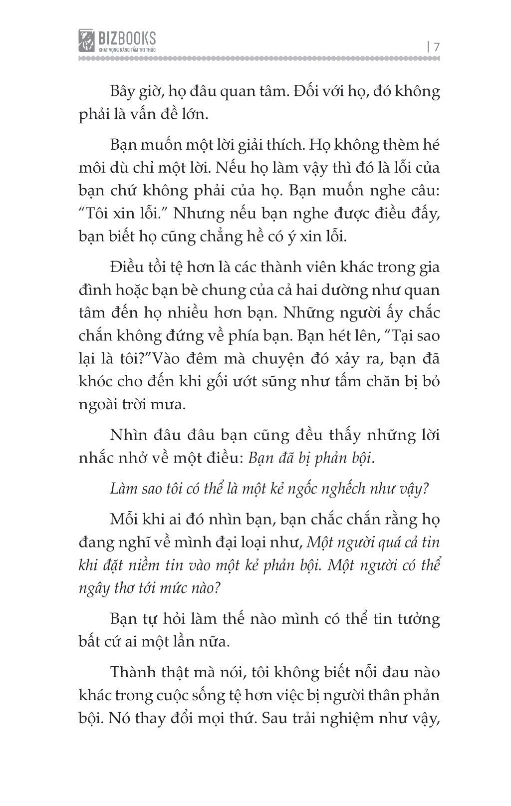 Vượt Qua Sự Phản Bội - Đừng Để Tổn Thương Quá Khứ Hạn Chế Các Mối Quan Hệ Tương Lai