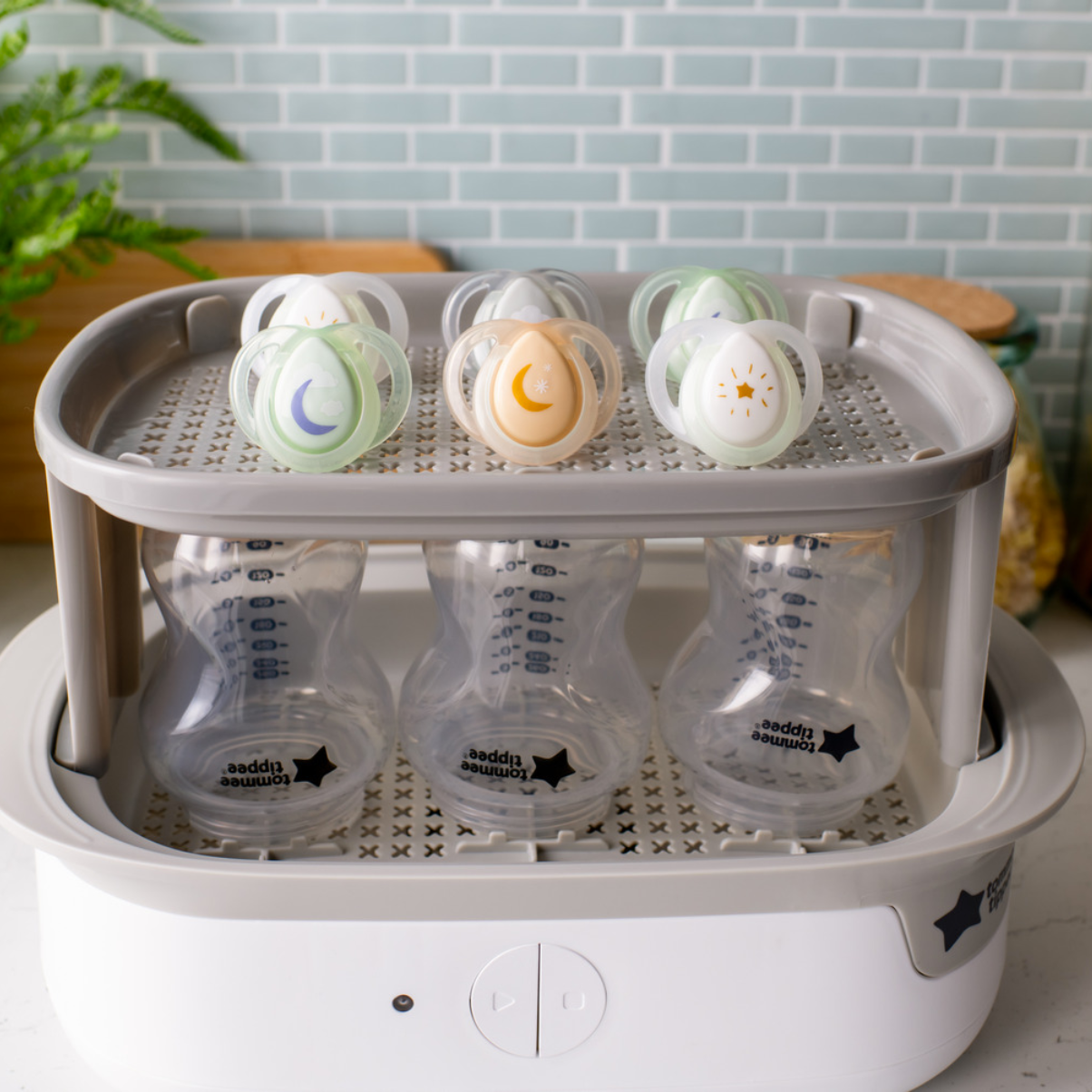 Ty Ngậm Dạ Quang Cho Bé Tommee Tippee 0-6 Tháng - Night Time – Mưa Xám