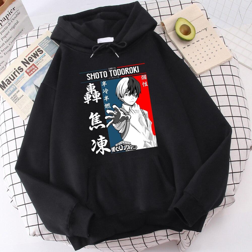 HOT Áo Hoodie In Hình My Hero Academia Shoto Todoroki Thời Trang Đường Phố Cho Nam Và Nữ