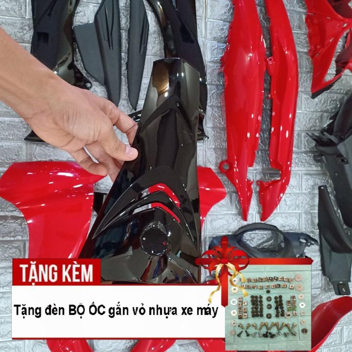 Bộ dàn áo danh cho xe dành cho Jupiter MX màu ĐỎ - Tặng kèm bộ ốc theo xe