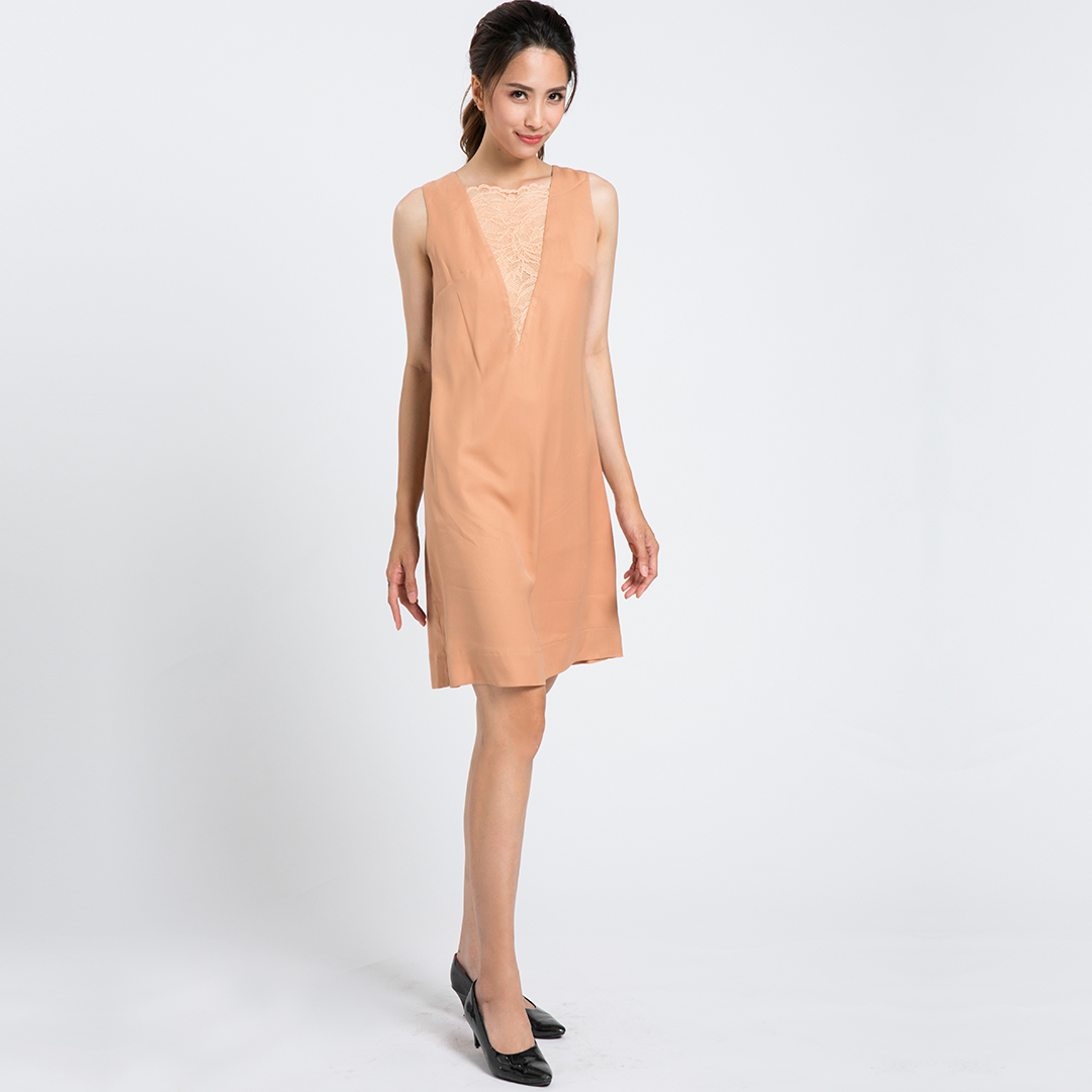 Đầm Suông Đầm Kiểu Cao Cấp Thời trang thiết kế Hity DRE081 (Cát Sahara)