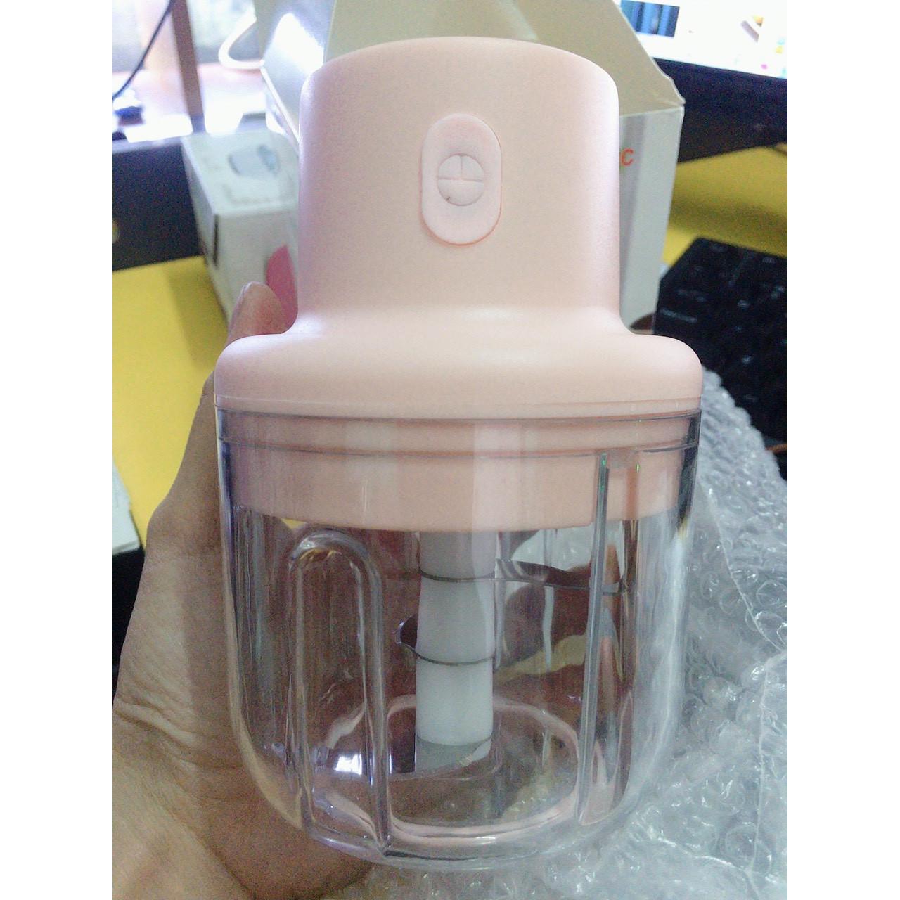 Máy Xay Tỏi, Ớt Mini Bằng Điện - Sạc Pin - 45W - Hàng Loại 1