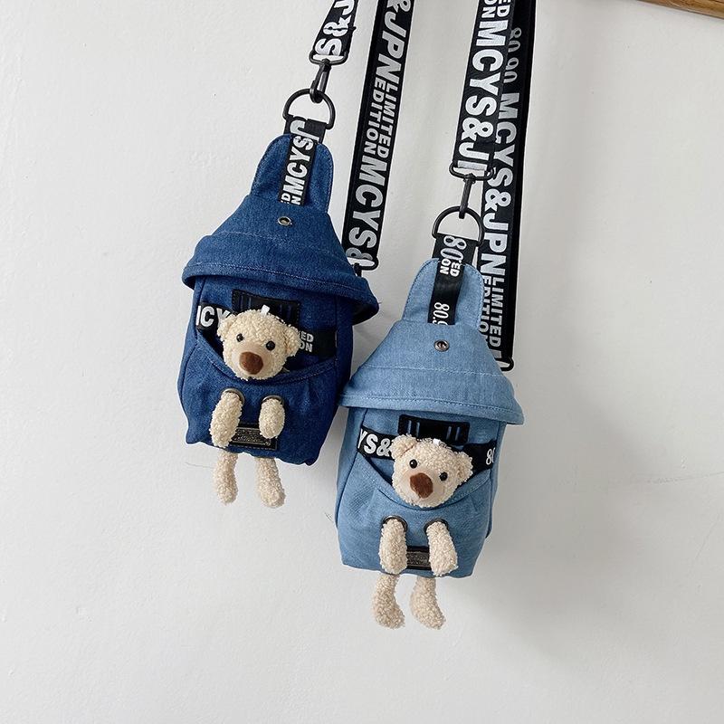 Túi Đeo Chéo Thời Trang Cho Bé Trai Bé Gái 21*13*9cm (Có Kèm Thú Nhồi Bông)