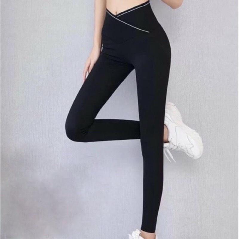 Quần legging nữ cạp lưng cao gen bụng mã 74