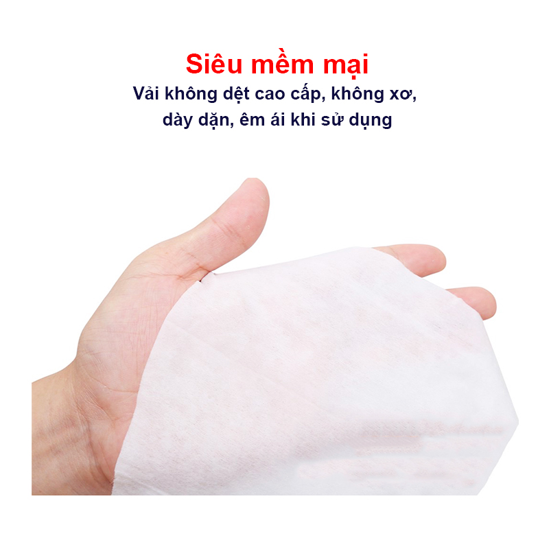 Khăn ướt Agi, Khăn ướt cho bé chính hãng mềm mịn không mùi an toàn cho bé yêu (hộp 100 tờ) – KH011