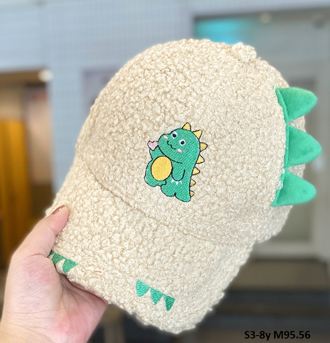 M95 Mũ lưỡi trai khủng long siêu cute cho bé trai-be gái S3-8y