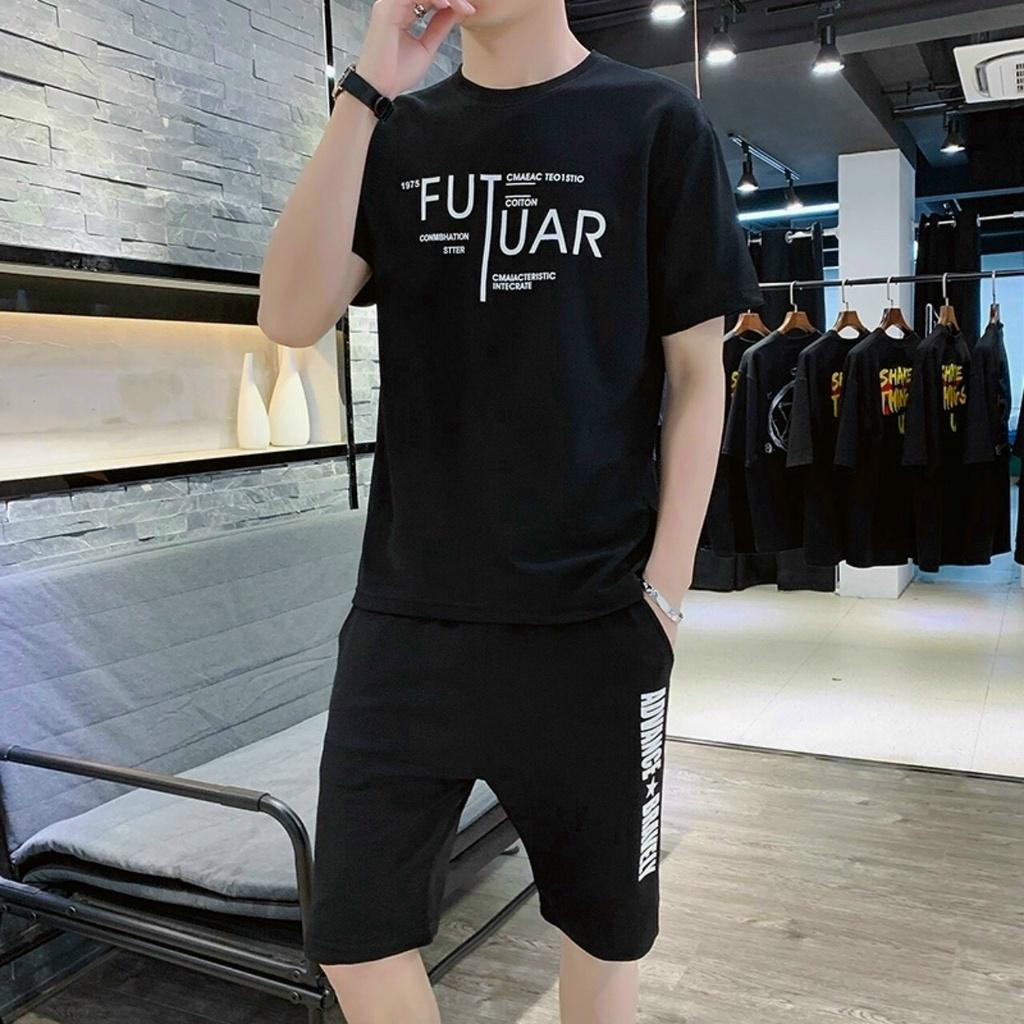 Sét đồ bộ mặc nhà nam nữ in FUTUAR với chất thun lạnh mềm mịn ,thoáng mát có 2 size M từ ,L từ
