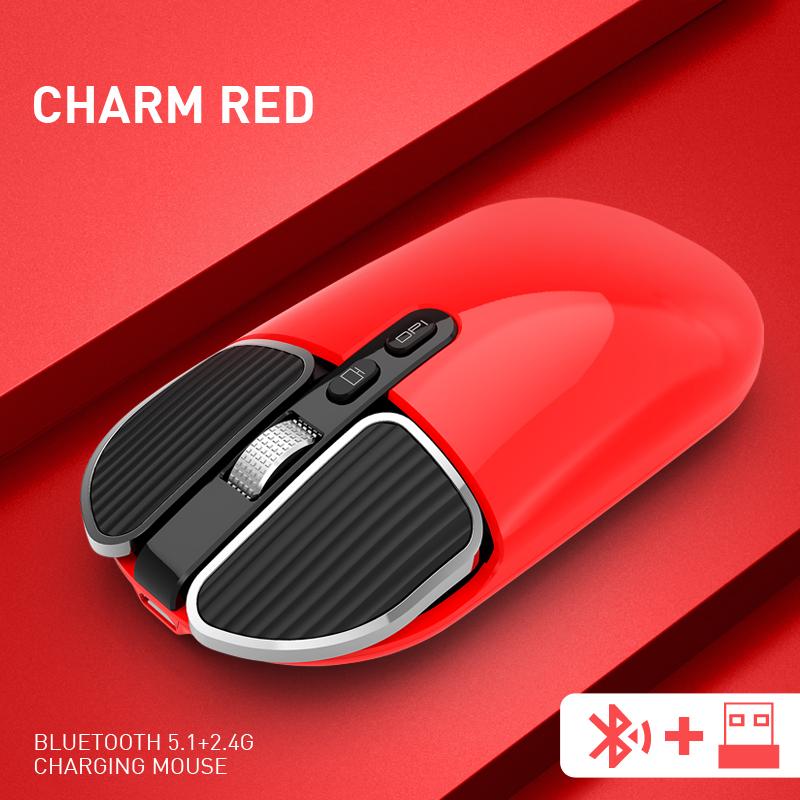 1 Chiếc Chuột Bluetooth Không Dây Dual-Chế Độ Máy Tính Xách Tay Công Sở Nhà Silent Chuột Sạc Chuột & Bàn Phím