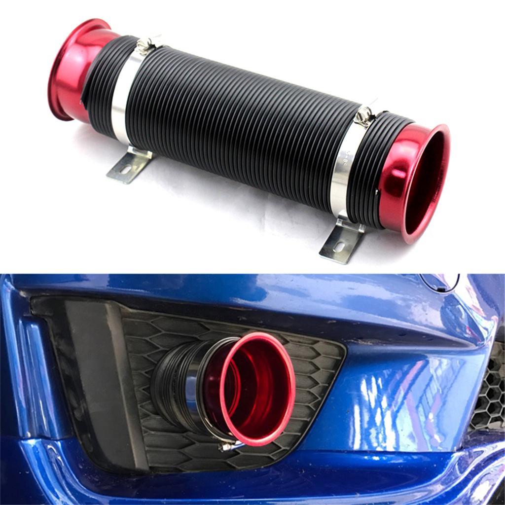 2pcs Universal Cold Air Intake Pipe Intake Hose Pipe Inlet