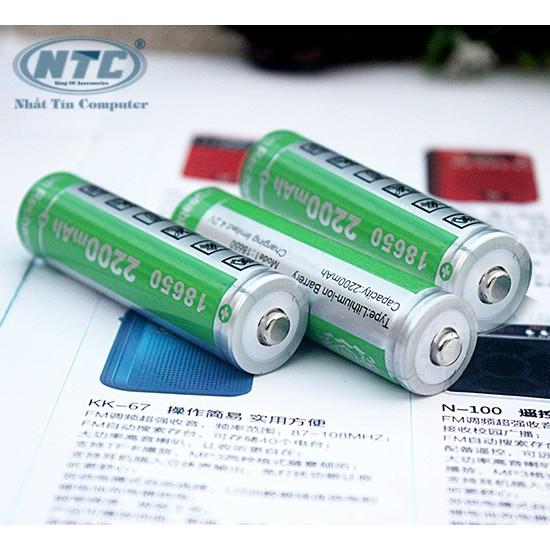 Combo 3 viên pin sạc 18650 HHTC 2200mah 3.7v đúng chuẩn